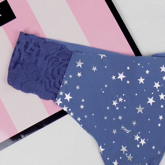 new with tags! no show seamless thong lace metallic stars - Picture 4 of 5